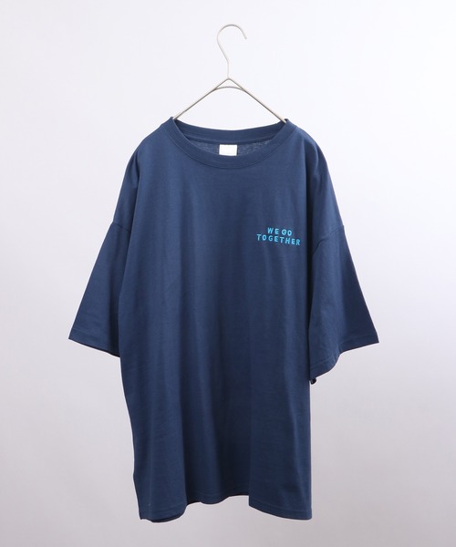 spiritoso(スピリトーゾ)の「spiritoso スケーター カップルプリント 半袖Tシャツ(Tシャツ/カットソー・レディース・ネイビー/オレンジ・F)」の15枚目の写真