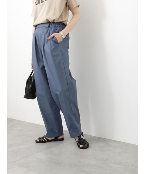 Samansa Mos2 blue(サマンサモスモスブルー)の「タックトラウザーパンツ(その他パンツ・レディース・チャコールグレー/ブルー/ベージュ・F)」の11枚目の写真