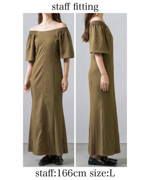 ★★Sea NY オフショルダー スモックデザインワンピース 送関込 Sea NY オフショルダー スモックデザインワンピース 送関込 (Sea