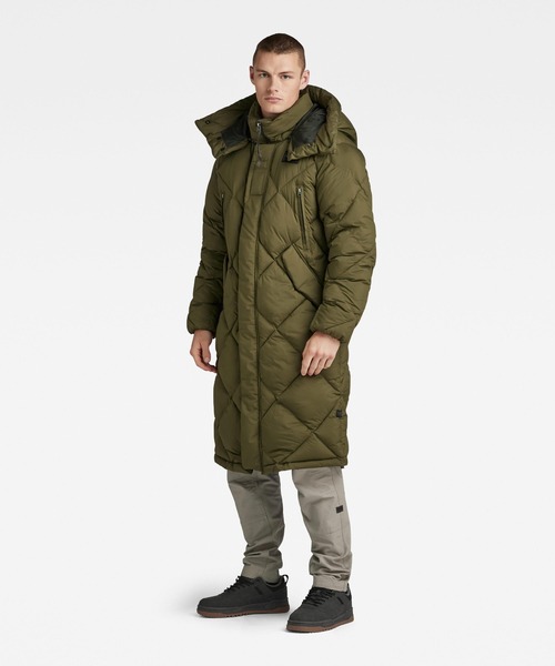 G-STAR(ジースター)の「G-WHISTLER XL LONG BLANKET PUFFER COAT/ロングダウンコート(ダウンジャケット/コート・メンズ・ダークオリーブ・X-LARGE/MEDIUM/SMALL/X-SMALL/LARGE)」の2枚目の写真