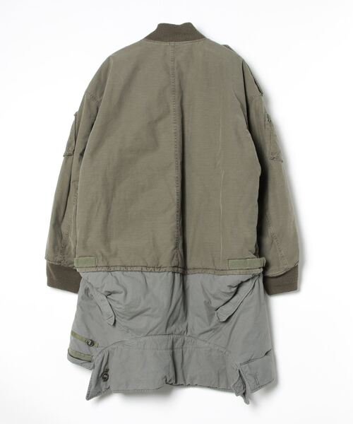 Maison MIHARA YASUHIRO(メゾンミハラヤスヒロ)の「Bottom Layered Military Coat(ミリタリージャケット・メンズ・カーキ・46)」の3枚目の写真