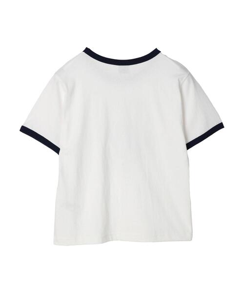 Disney(ディズニー)の「リンガーTシャツ/Mickey(Tシャツ/カットソー・レディース・レッド/ネイビー・FREE)」の5枚目の写真