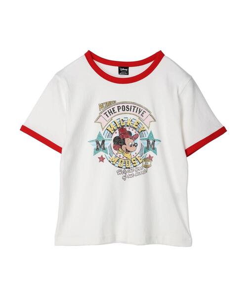 セール】リンガーTシャツ/Mickey（Tシャツ/カットソー）｜Disney