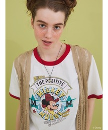 Disney | トリムTシャツ/Mickey(Tシャツ/カットソー)