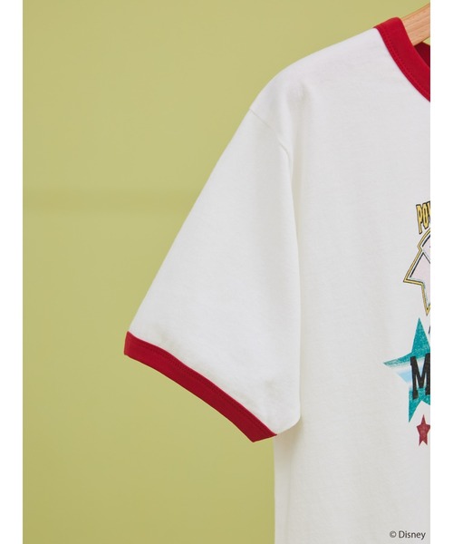 Disney(ディズニー)の「リンガーTシャツ/Mickey(Tシャツ/カットソー・レディース・レッド/ネイビー・FREE)」の8枚目の写真
