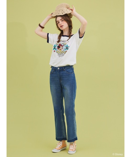Disney(ディズニー)の「リンガーTシャツ/Mickey(Tシャツ/カットソー・レディース・レッド/ネイビー・FREE)」の16枚目の写真