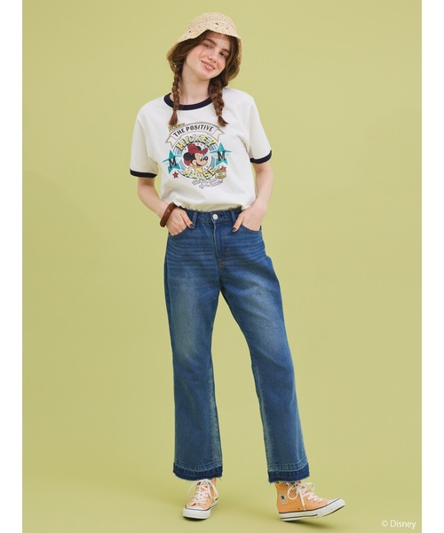 Disney(ディズニー)の「リンガーTシャツ/Mickey(Tシャツ/カットソー・レディース・レッド/ネイビー・FREE)」の20枚目の写真