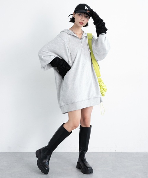 PAGEBOY（ページボーイ）の「フェザーアームウォーマー（アームカバー・レディース・ベージュ/ブラック・FREE）」の7枚目の写真