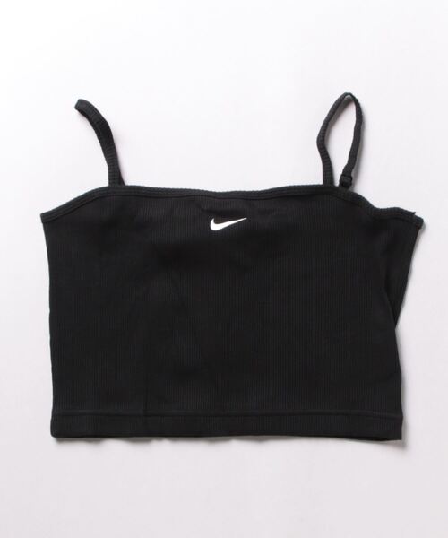 NIKE(ナイキ)の「NIKE WMNS NSW ESSENTIAL RIB CROP TOP DM6738-010(タンクトップ・レディース・ブラック・MEDIUM/SMALL/LARGE)」の2枚目の写真