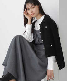 NATURAL BEAUTY BASIC | ◇ツイーディーモールニットカーディガン(カーディガン/ボレロ)