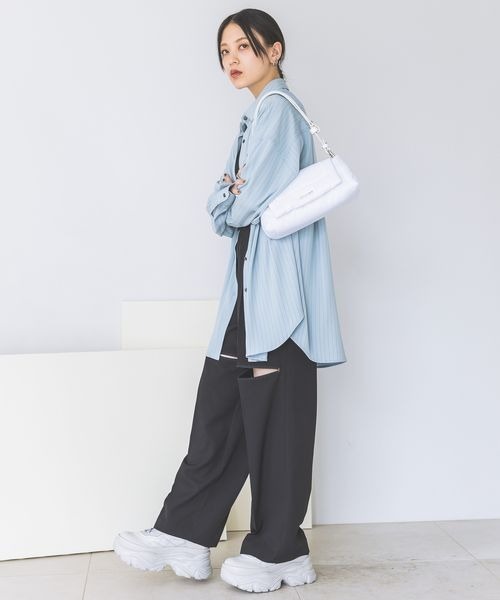 JEANASIS（ジーナシス）の「パファーナイロンショルダーBAG/976418（ショルダーバッグ・レディース・カーキ/ホワイト/ブラック・FREE）」の9枚目の写真