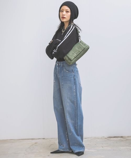 JEANASIS（ジーナシス）の「パファーナイロンショルダーBAG/976418（ショルダーバッグ・レディース・カーキ/ホワイト/ブラック・FREE）」の12枚目の写真