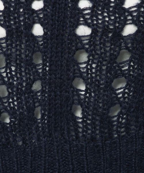 LOWRYS FARM（ローリーズファーム）の「スカシアミパワショルプルオーバーLS  975082（ニット/セーター・レディース・ブラック/アイボリー/ネイビー・FREE）」の22枚目の写真