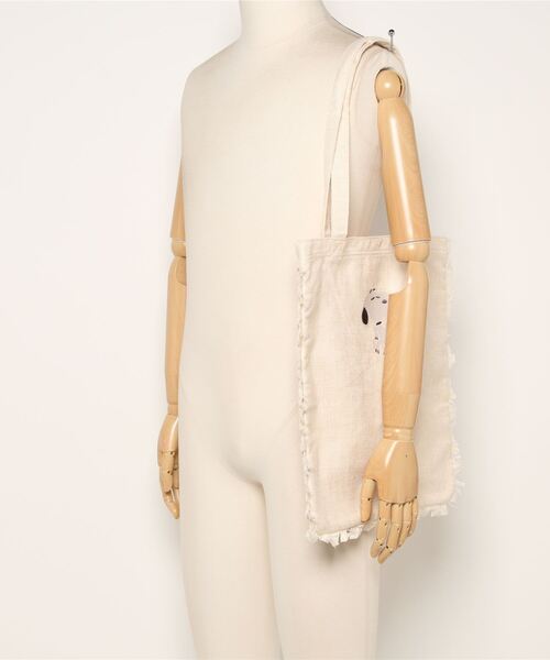 SNOOPY（スヌーピー）の「【CHICKS】SNOOPY　フリンジトートバッグ（トートバッグ・レディース・アイボリー/グレー・FREE）」の12枚目の写真