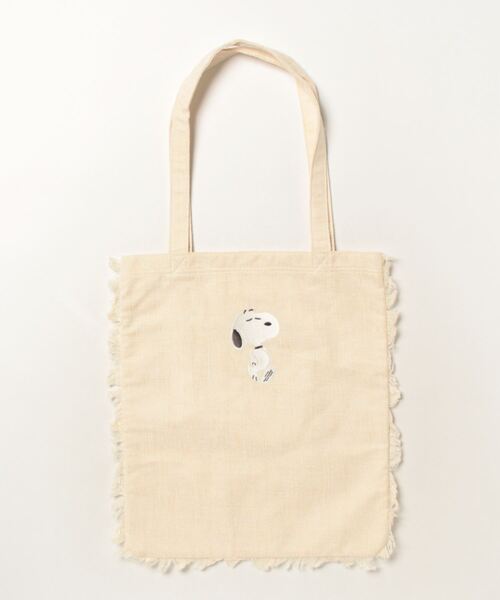 SNOOPY（スヌーピー）の「【CHICKS】SNOOPY　フリンジトートバッグ（トートバッグ・レディース・アイボリー/グレー・FREE）」の8枚目の写真