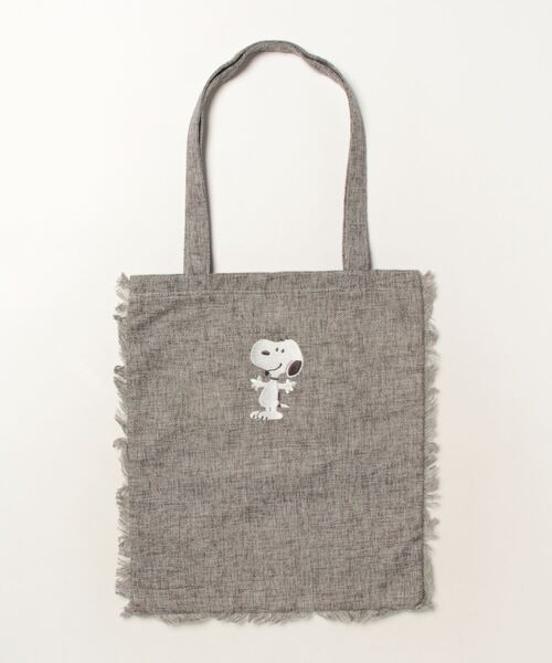 SNOOPY（スヌーピー）の「【CHICKS】SNOOPY　フリンジトートバッグ（トートバッグ・レディース・アイボリー/グレー・FREE）」の7枚目の写真