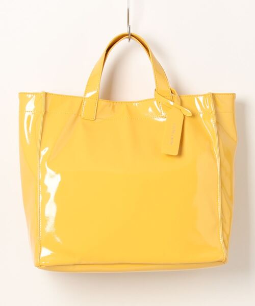 cache cache(カシュ カシュ)の「カシュカシュ cachecache / ソフトエナメルスクエア手提げトート(トートバッグ・レディース・ブラック系その他/アイボリー/ブルー/ライトグリーン/レオパード/ベージュ/ラベンダー/ブラック/ワイン/ライトイエロー/ホワイト/ブルー系その他/ダークグレー/ライトグレー/ライトブルー・FREE)」の13枚目の写真