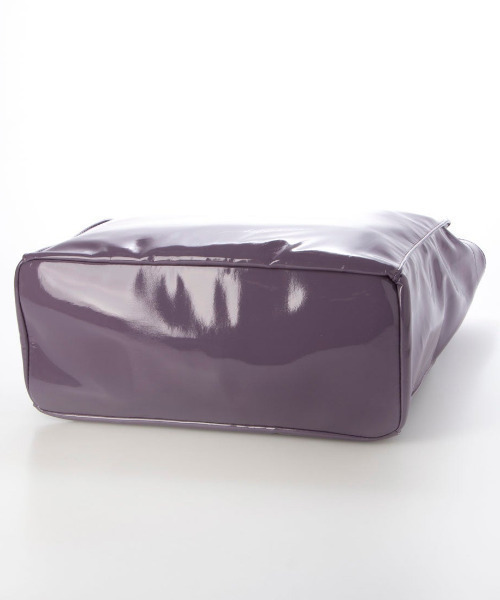 カシュカシュ cachecache / ソフトエナメルスクエア手提げトート