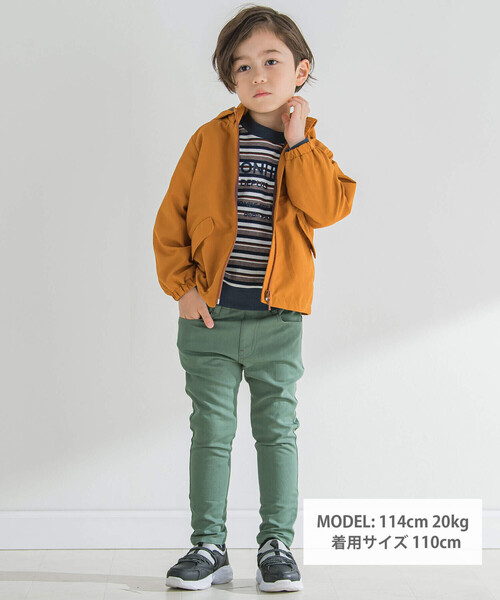 BeBe（ベベ）の「ジョグデニムパンツ(90~150cm)（デニムパンツ・キッズ・ネイビー/グリーン・140cm/120cm/130cm/110cm/150cm/100cm/90cm）」の8枚目の写真