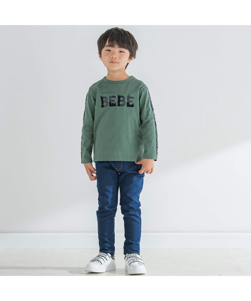 BeBe（ベベ）の「ジョグデニムパンツ(90~150cm)（デニムパンツ・キッズ・ネイビー/グリーン・140cm/120cm/130cm/110cm/150cm/100cm/90cm）」の3枚目の写真