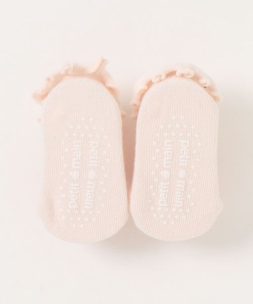 petit main(プティマイン)の「ハートカップソックス(ベビーシューズ/ベビーソックス・キッズ・ピンク/レッド・9-11cm/11-13cm)」の3枚目の写真