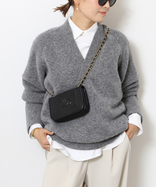 ドゥーズィエムクラス⭐︎Vネックニット⭐︎ Deuxieme Classe（ドゥーズィエムクラス）の「*Ladycoat Vネック
