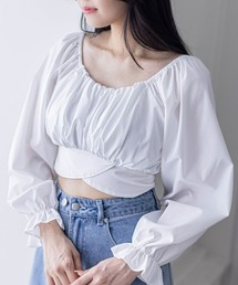 clear | クロスバックリボンブラウス(シャツ/ブラウス)