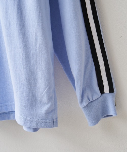 EXIEEE（イグジー）の「EXIEEE/サイドラインロゴロンT（Tシャツ/カットソー・レディース・グリーン/サックスブルー/パープル・MEDIUM/SMALL/LARGE）」の17枚目の写真