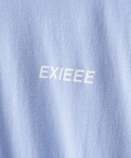EXIEEE（イグジー）の「EXIEEE/サイドラインロゴロンT（Tシャツ/カットソー・レディース・グリーン/サックスブルー/パープル・MEDIUM/SMALL/LARGE）」の19枚目の写真