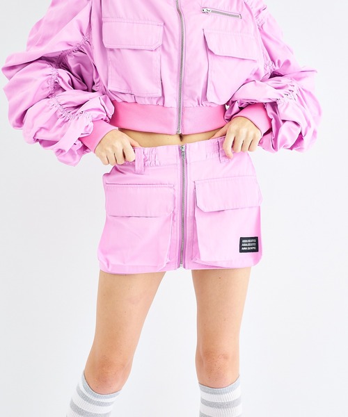 ANNA SUI NYC（アナ スイ エヌ ワイ シー）の「ANNA SUI NYC シャカ2ビッグポケットショートスカート（スカート・レディース・ピンク/カーキ/ブラック/パープル/グレー・M/S）」の5枚目の写真