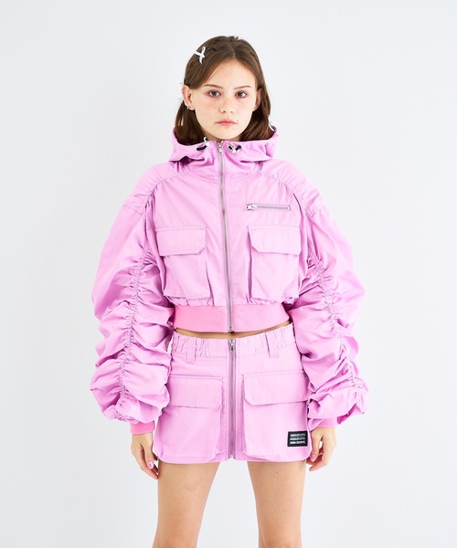 ANNA SUI NYC（アナ スイ エヌ ワイ シー）の「ANNA SUI NYC シャカ2ビッグポケットショートスカート（スカート・レディース・ピンク/カーキ/ブラック/パープル/グレー・M/S）」の9枚目の写真