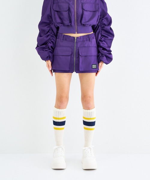 ANNA SUI NYC（アナ スイ エヌ ワイ シー）の「ANNA SUI NYC シャカ2ビッグポケットショートスカート（スカート・レディース・ピンク/カーキ/ブラック/パープル/グレー・M/S）」の15枚目の写真