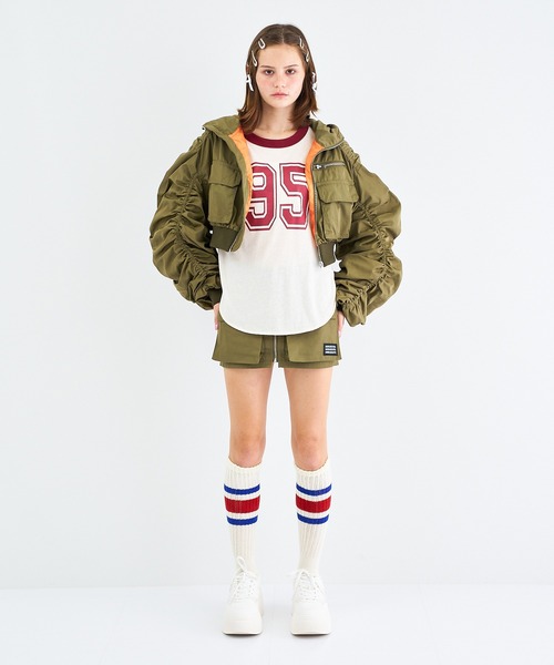 ANNA SUI NYC（アナ スイ エヌ ワイ シー）の「ANNA SUI NYC シャカ2ビッグポケットショートスカート（スカート・レディース・ピンク/カーキ/ブラック/パープル/グレー・M/S）」の18枚目の写真