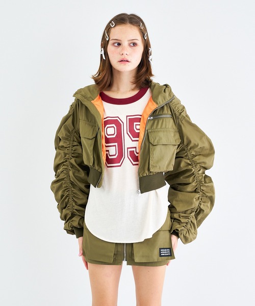 ANNA SUI NYC（アナ スイ エヌ ワイ シー）の「ANNA SUI NYC シャカ2ビッグポケットショートスカート（スカート・レディース・ピンク/カーキ/ブラック/パープル/グレー・M/S）」の19枚目の写真