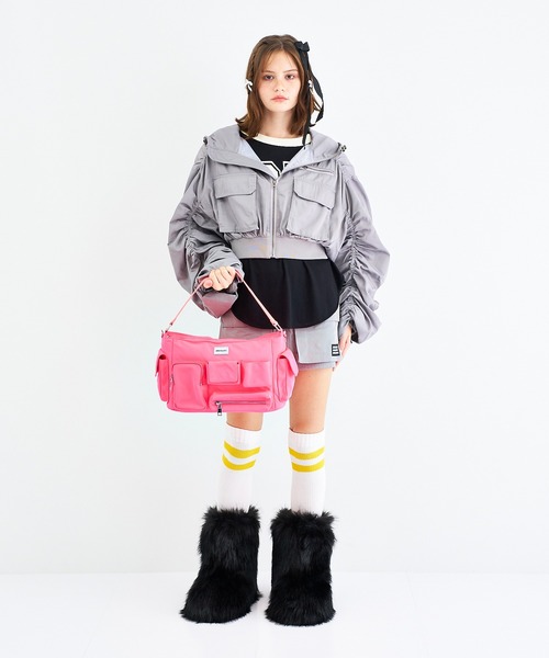 ANNA SUI NYC（アナ スイ エヌ ワイ シー）の「ANNA SUI NYC シャカ2ビッグポケットショートスカート（スカート・レディース・ピンク/カーキ/ブラック/パープル/グレー・M/S）」の22枚目の写真