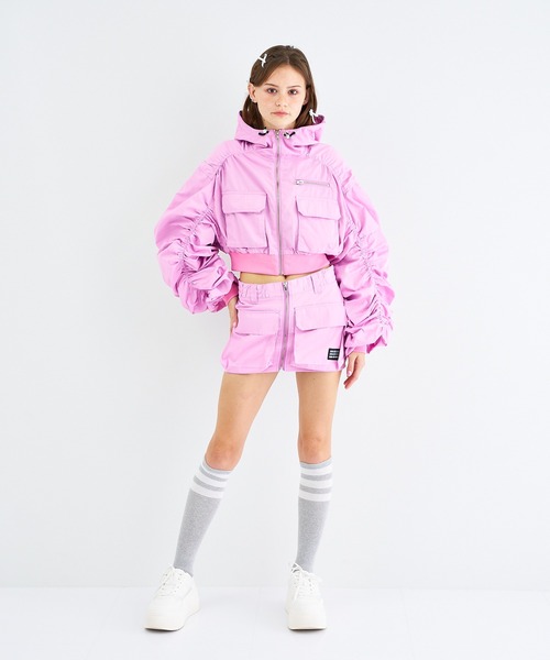 ANNA SUI NYC（アナ スイ エヌ ワイ シー）の「ANNA SUI NYC シャカ2ビッグポケットショートスカート（スカート・レディース・ピンク/カーキ/ブラック/パープル/グレー・M/S）」の7枚目の写真