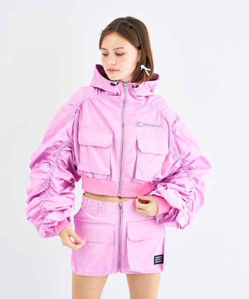 ANNA SUI NYC（アナ スイ エヌ ワイ シー）の「ANNA SUI NYC シャカ2ビッグポケットショートスカート（スカート・レディース・ピンク/カーキ/ブラック/パープル/グレー・M/S）」の8枚目の写真