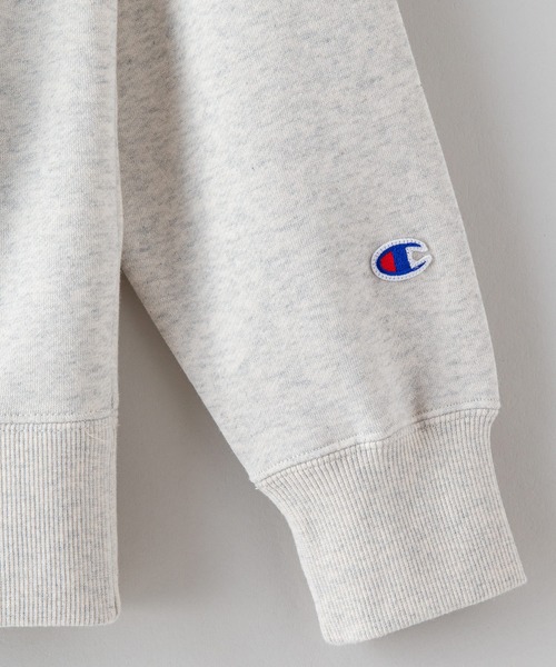 Champion(チャンピオン)の「【CHAMPION/チャンピオン】裏起毛 プルオーバー パーカー C3-Y139 USAコットン スウェット フーディー リサイクルポリエステル サスティナブル(パーカー・メンズ・ブラック/ダークグリーン/オフホワイト/杢グレー/ネイビー・MEDIUM/LARGE/XX-LARGE/X-LARGE)」の12枚目の写真