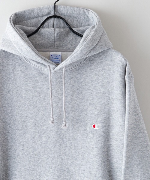 Champion(チャンピオン)の「【CHAMPION/チャンピオン】裏起毛 プルオーバー パーカー C3-Y139 USAコットン スウェット フーディー リサイクルポリエステル サスティナブル(パーカー・メンズ・ブラック/ダークグリーン/オフホワイト/杢グレー/ネイビー・MEDIUM/LARGE/XX-LARGE/X-LARGE)」の8枚目の写真