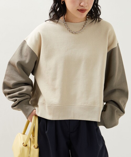 FREAK'S STORE（フリークスストア）の「限定展開　ヘビーウェイト ショート ビッグ スウェット（スウェット・レディース・ブルー/ブラック/グリーン/グレー/ピンク/ナチュラル/マスタード/ライトグレー/その他1/サックスブルー/その他/オレンジ・ﾌﾘ-）」の16枚目の写真