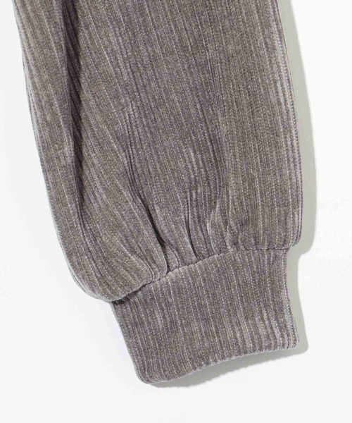 X-girl（エックスガール）の「SLANTED OVAL LOGO 2P LAYERED TOP（Tシャツ/カットソー・レディース・ブラック/グレー/ホワイト・S/M）」の14枚目の写真