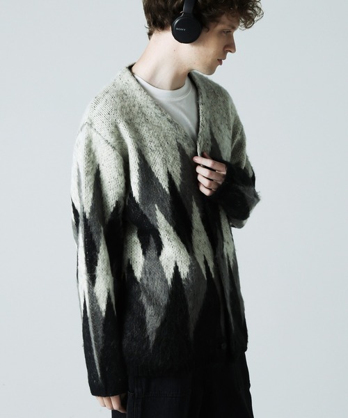JACKROSE（ジャックローズ）の「JE SHAGGY ARGYLE KNIT CARDIGAN