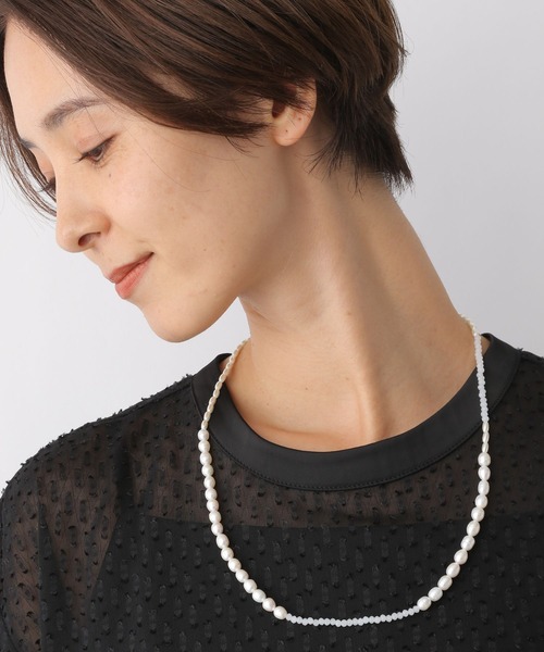 LEPSIM（レプシィム）の「【jours heureux】淡水パール＊ビーズネックレス　979696（ネックレス・レディース・ゴールド・ONE SIZE）」の2枚目の写真