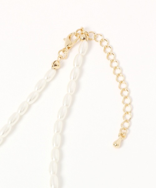 LEPSIM（レプシィム）の「【jours heureux】淡水パール＊ビーズネックレス　979696（ネックレス・レディース・ゴールド・ONE SIZE）」の5枚目の写真