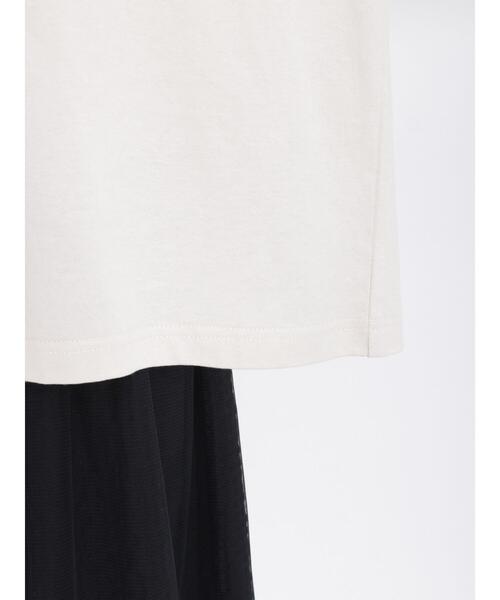 Samansa Mos2（サマンサ モスモス）の「袖布帛ドッキングカットソー（Tシャツ/カットソー・レディース・ブラウン/キナリ/グレー・F）」の17枚目の写真