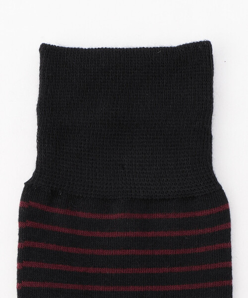 COMME CA ISM(コムサイズム)の「ピンボーダー ソックス(ソックス/靴下・メンズ・ネイビー/ブラック・25-27CM)」の3枚目の写真