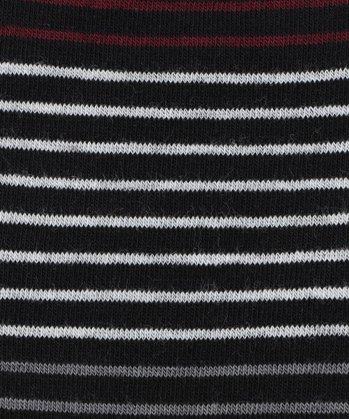 COMME CA ISM(コムサイズム)の「ピンボーダー ソックス(ソックス/靴下・メンズ・ネイビー/ブラック・25-27CM)」の7枚目の写真