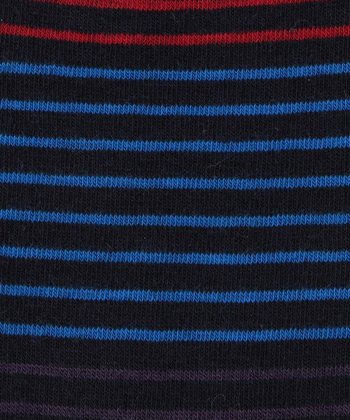 COMME CA ISM(コムサイズム)の「ピンボーダー ソックス(ソックス/靴下・メンズ・ネイビー/ブラック・25-27CM)」の8枚目の写真