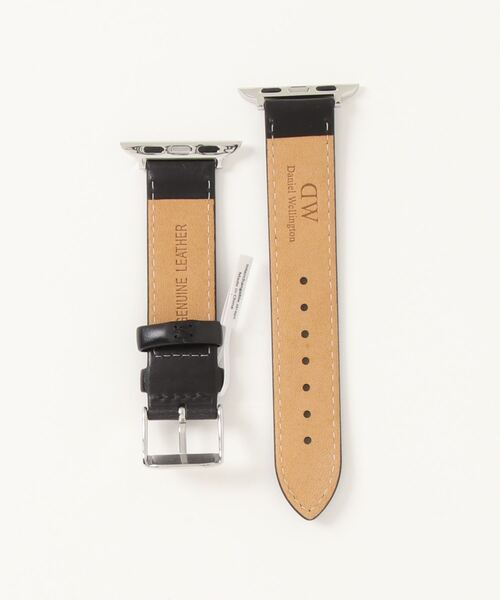 Daniel Wellington（ダニエルウェリントン）の「アップルウォッチ  レザーストラップ SMARTWATCH LEATHER STRAP（デジタル腕時計・メンズ・シルバー×ブラック・18mm/20mm）」の8枚目の写真