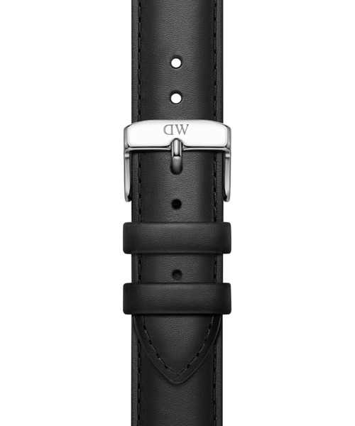 Daniel Wellington（ダニエルウェリントン）の「アップルウォッチ  レザーストラップ SMARTWATCH LEATHER STRAP（デジタル腕時計・メンズ・シルバー×ブラック・18mm/20mm）」の6枚目の写真